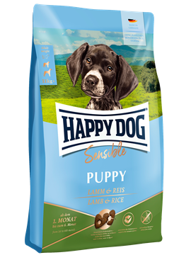 Happy Dog Sensible PUPPY  Lamb & Rice для щенков с ягненком и рисом, 1кг