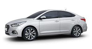 Защита радиатора Hyundai Accent 2017-
