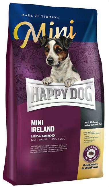 Happy Dog Sensible MINI IRELAND для собак мелких пород с чувствительной кожей и шерстью лосось и кролик ,800гр