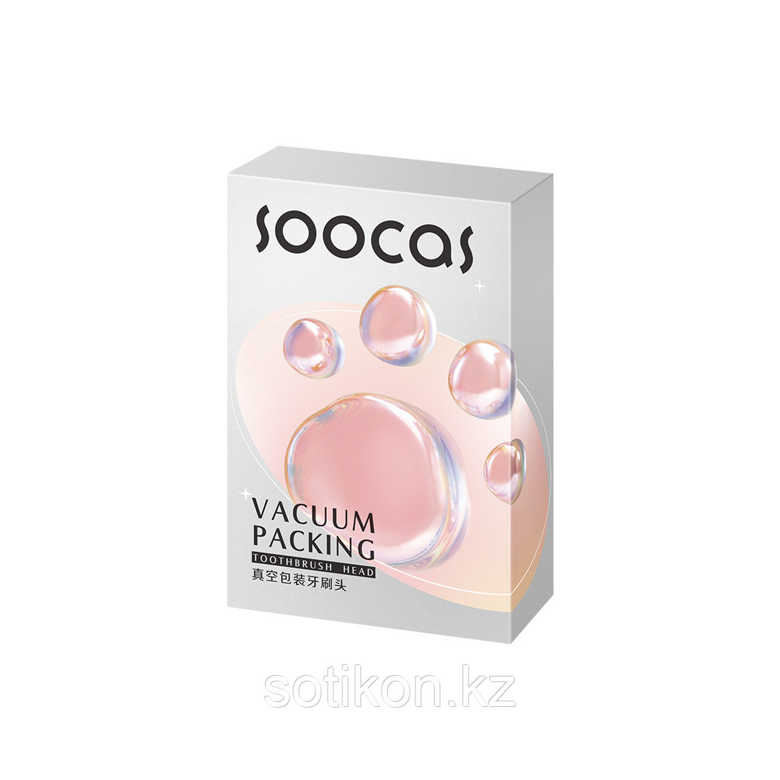 Сменные зубные щетки для Soocas D3 (2шт в комплекте) Розовый - фото 3 - id-p108294544