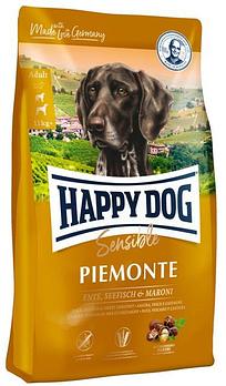 Happy Dog Sensible PIEMONTE для активных собак с чувствительным пищеварением утка, морская рыба, каштан, 10кг