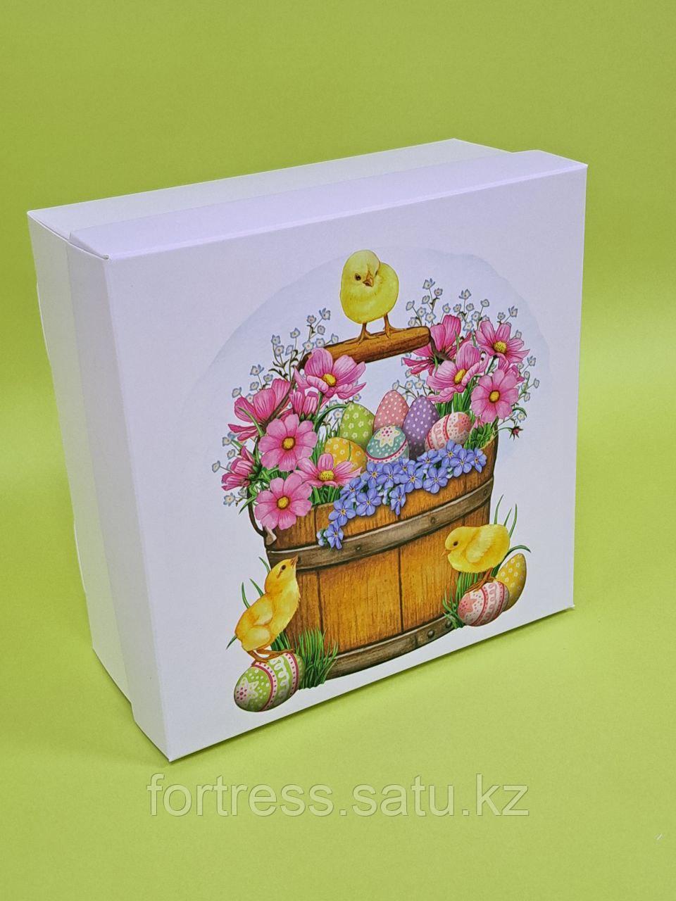Коробка крышка+дно 20*20*10 см с печатью - фото 2 - id-p108996728