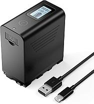 NP-F980 /6600 mAh/7.4 V 48.72 Wh/ аккумуляторы на видеокамеры SONY и прожекторы/мониторы от DSTE, фото 2