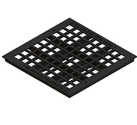 Решетка водоприемная PolyMax Basic РВ-28.28-ПП пластиковая ячеистая ...