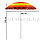 Пляжный зонт складной солнцезащитный круглый диаметр 180 см с пальмами красный, фото 2