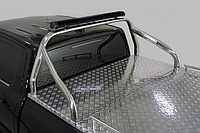 Защита кузова (для крышки) 75х42 мм со светодиодной фарой ТСС для Great Wall POER 2.0TD 4WD 2021-