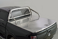 Защита кузова и заднего стекла (для крышки без надписи) 75х42 мм ТСС для Great Wall POER 2.0TD 4WD 2021-