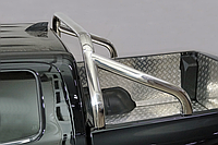 Защита кузова 75х42 мм ТСС для Great Wall POER 2.0TD 4WD 2021-