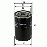 BOSCH Фильтр масляный (P2042) (аналог WP928/81 Mitsibushi Pajero 2.5 Turbo D (86-90), L 200 2.5D-4WD