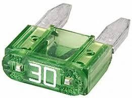 BOSCH Предохранитель мини 30А (Зеленый) Флажковый, Универсальный [Mini] - фото 1 - id-p108998721