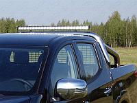 Защита кузова и заднего стекла 76,1 мм со светодиодной фарой (только для кузова) ТСС для Fiat Fullback 2016-