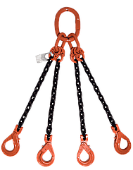 Строп цепной 4-х ветвевой  20тн L5,0м крюк самозакрывающийся