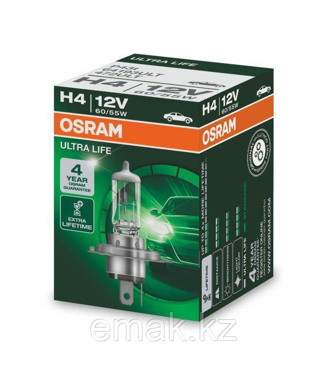 OSRAM ULTRA LIFE Лампа галогенная H4 [12V 60/55W] P43t (Картонная) - фото 1 - id-p108998877