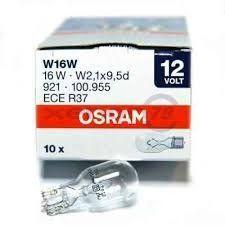 OSRAM ORIGINAL LINE Лампа накаливания W16W [12V 16W] W2.1x9.5d (Картонная) - фото 1 - id-p108998891