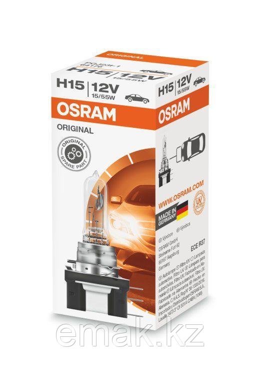 OSRAM ORIGINAL LINE Лампа галогенная H15 [12V 15/55W] PGJ23t-1 (Картонная) - фото 1 - id-p108998930