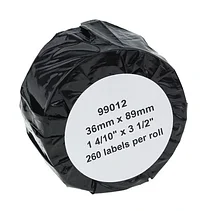 Этикетка для Dymo S0722370/99010 LW (28мм х 89мм черный на белом), фото 2
