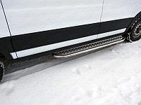 Порог с площадкой (укороченный) 42,4 мм (правый) ТСС для Ford Transit FWD L2 2013-