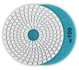 Алмазный гибкий шлифовальный круг ЗУБР 125мм №100 (Черепашка) для мокрого шлифования, фото 2