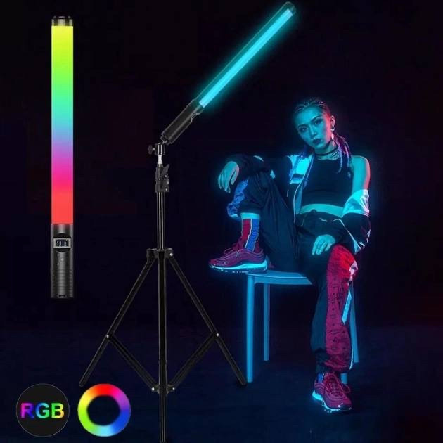 Лампа Led разноцветная палка RGB меч Stick со штативом 2м для фото и видео - фото 2 - id-p109005142