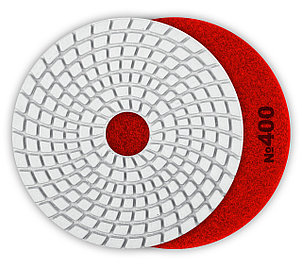 Алмазный гибкий шлифовальный круг ЗУБР 125мм №400 (Черепашка) для мокрого шлифования, фото 2