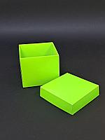 Коробка крышка+дно 8,5*8,5*8см зеленая