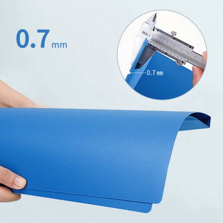 Папка с зажимом DELI, A4, 15 мм, 700 мкм, внутренний и торцевой карман, синяя - фото 2 - id-p63802174
