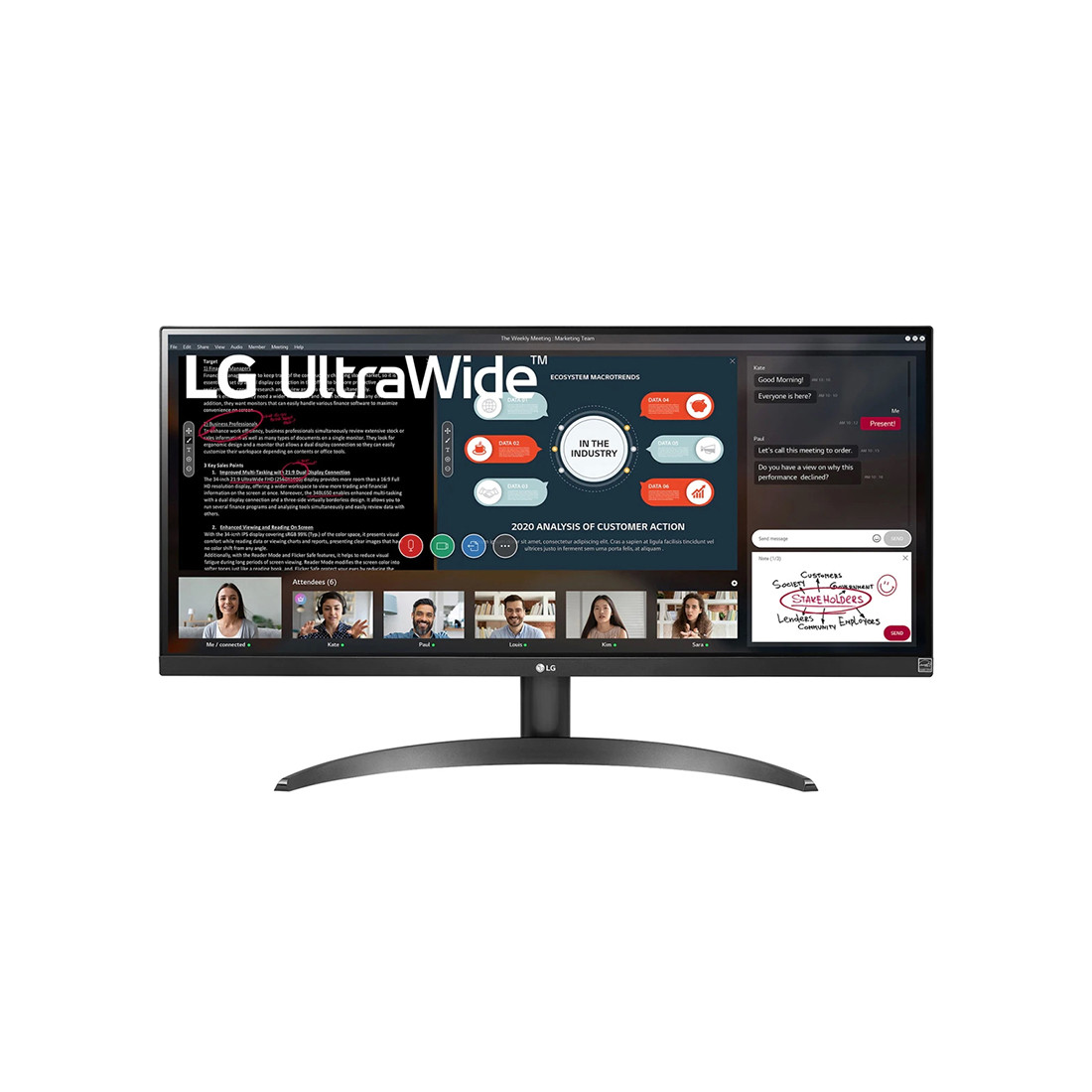 Монитор 29" LG 29WP500 Black 2-011822-TOP 29WP500-B - фото 2 - id-p109008807