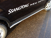 Пороги труба 60,3 мм ТСС для SsangYong Actyon 2014-