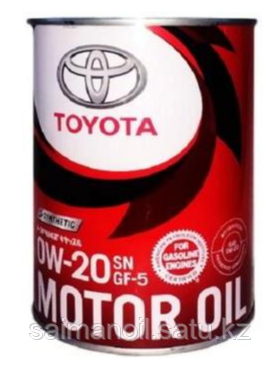 Масло моторное Toyota Motor Oil, синтетическое, 0W-20, SN, 1 л - фото 1 - id-p107632344