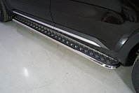 Пороги с площадкой 42,4 мм ТСС для Kia Sorento 4 2020-