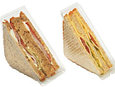 Упаковка для сэндвича большой ПК-326, ПЭТ  (500шт. в коробке)., фото 2
