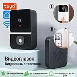Видеоглазок-дверной звонок с Wi-Fi Tuya Smart Life {ночное видение, двусторонняя аудиосвязь, функция изменения, фото 8