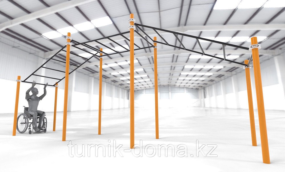 Рукоход трехуровневый для колясочников WRK-D12_76mm, фото 1