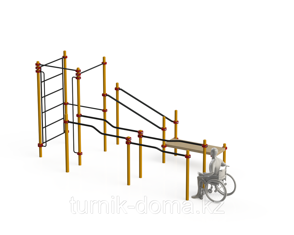Спортивный комплекс для инвалидов-колясочников WRK-D16_76mm