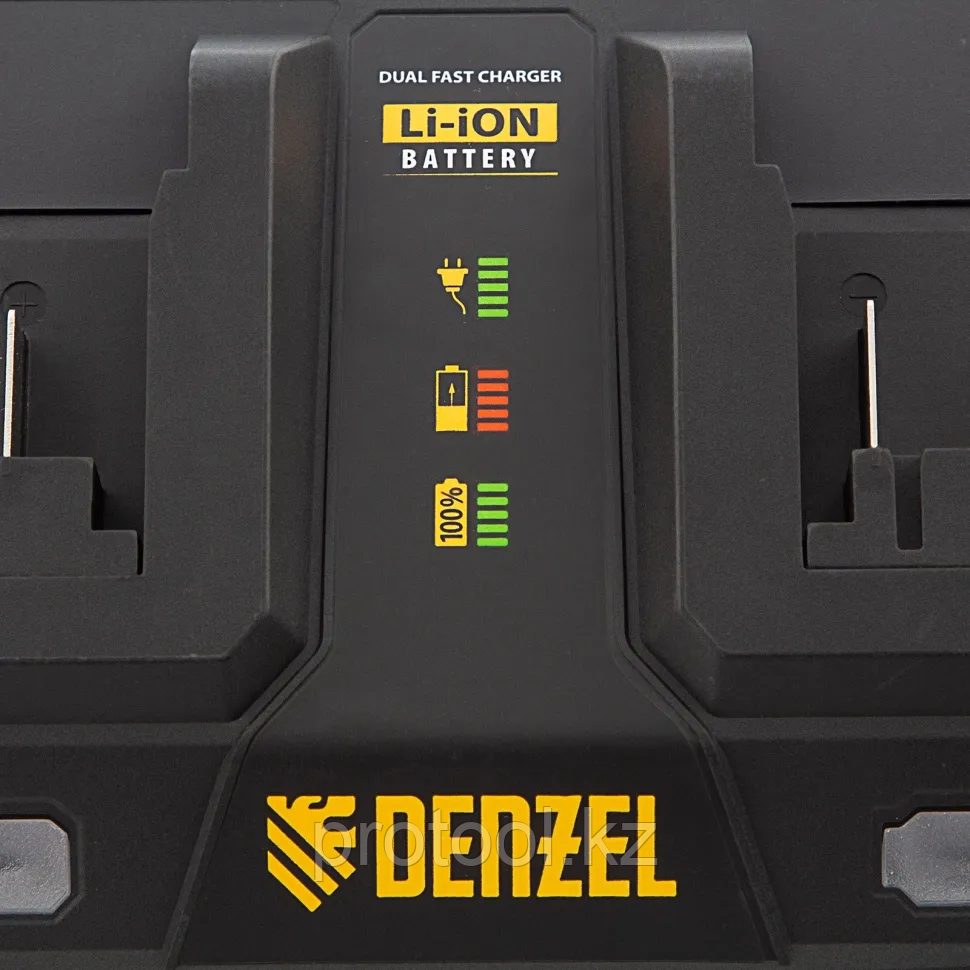 Устройство зарядное для аккумуляторов IBC-18-3.0-2, Li-Ion, 18В, 3,0 А, для двух батарей // Denzel - фото 5 - id-p109032530
