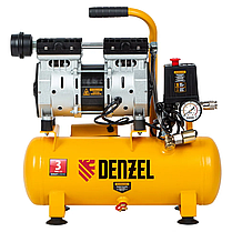 Компрессор DLS650/10 безмаслянный малошумный 650 Вт, 120 л/мин,ресивер 10 л// Denzel, фото 5