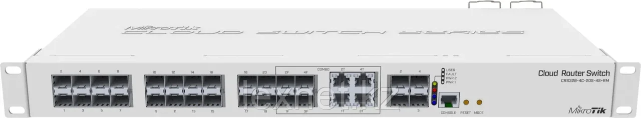 Сетевой коммутатор MikroTik CRS328-4C-20S-4S+RM Cloud Router Switch, 20SFP + 4Combo 1000BASE-T/SFP - фото 1 - id-p109043857