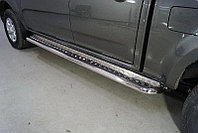 Пороги с площадкой 60,3 мм ТСС для Great Wall Wingle 7 4WD 2.0 TD 2020-