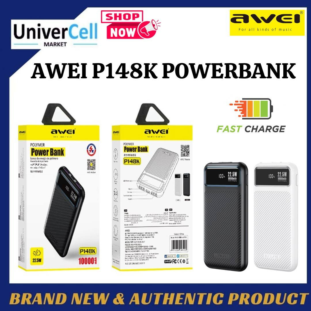 Awei P148K Power Bank 10000 мАч 22,5 - фото 4 - id-p109044878