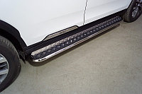 Пороги с площадкой 42,4 мм ТСС для Gac GS8 2.0T 4WD 2021-2023