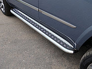 Пороги с площадкой 60,3 мм ТСС для Cadillac Escalade 2015-