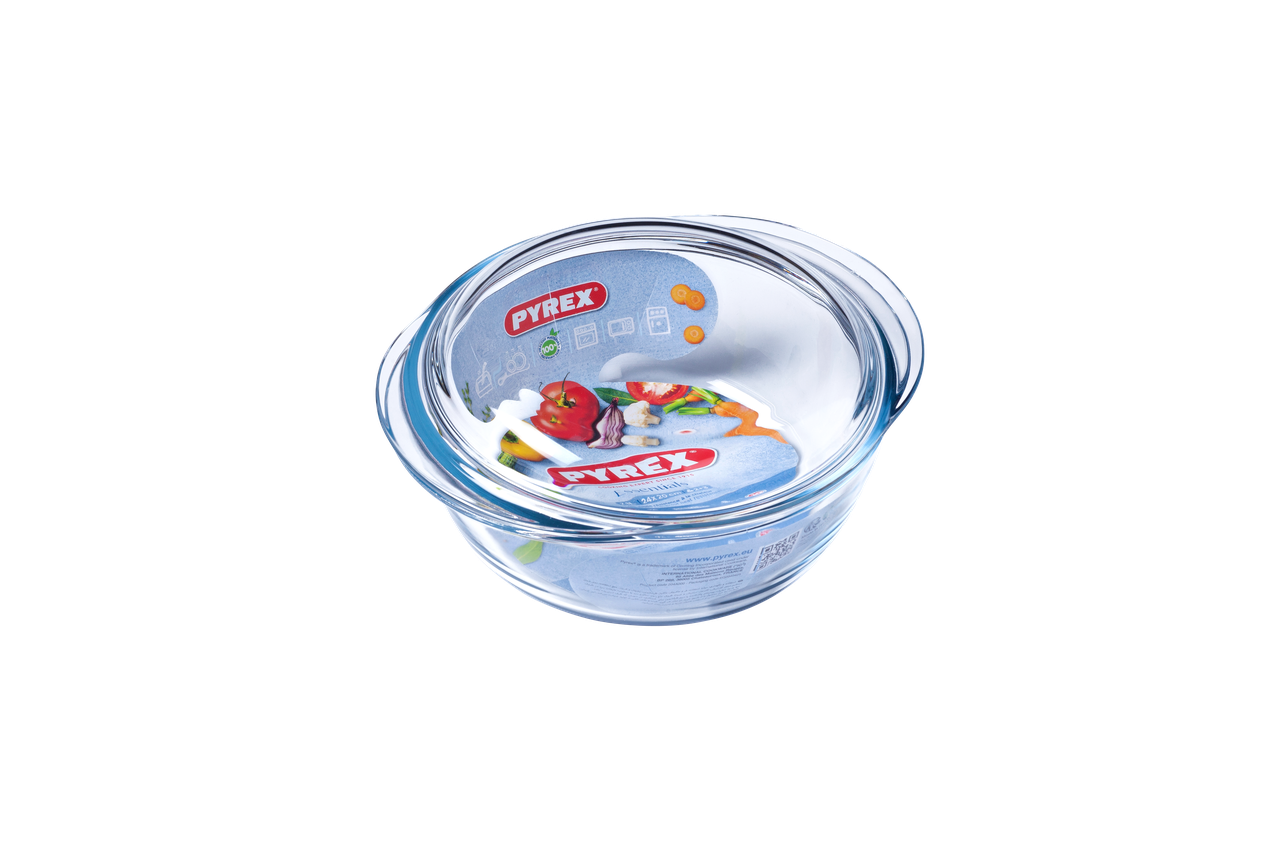 Кастрюля с крышкой круглая 1,6 л.PYREX, фото 1