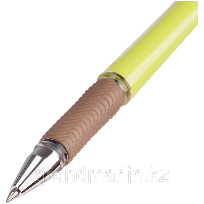 Ручка гелевая Crown "Quick Dry" с быстросохнущими чернилами и антибактериальным грипом, синяя, 0,5мм - фото 2 - id-p107465064