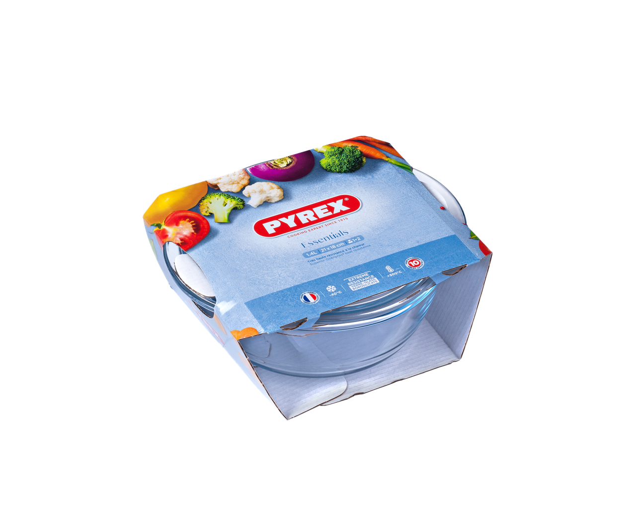 Кастрюля Pyrex с крышкой круглая 1 л, фото 1