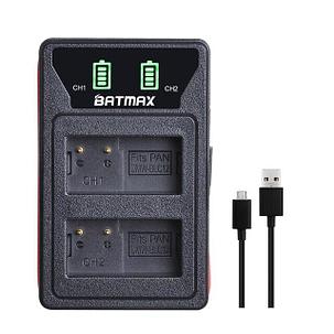 DMW-BLC12 двойное Зарядное устройство Batmax Smart USB Dual на DMW-BLC12 PANASONIC LUMIX, фото 2