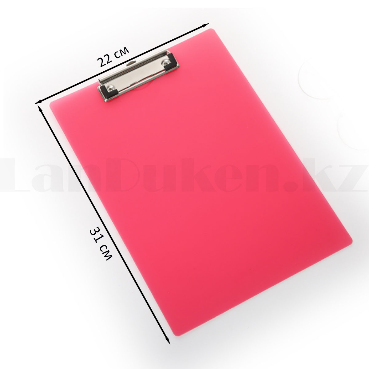 Планшет с зажимом для бумаги А4 акриловая розовая - фото 3 - id-p109046902