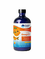 Омега 3 Chidren`s liquid Omega-3, 237 ml, Trace Minerals Orange