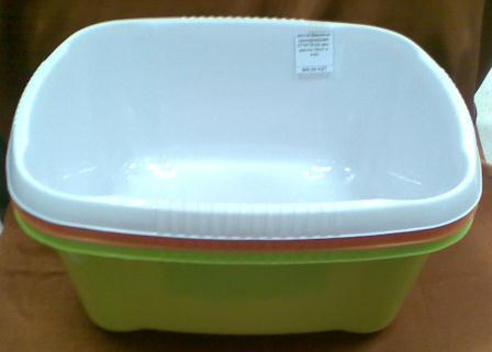 Ванночка прямоугольная 37*33*15 см. асс. цветов
