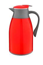 Термос 1 л. с клапаном пластиковый корпус ассортимент цветов