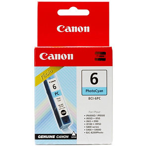 Картридж Canon BCI-6 Photo Cyan для PIXMA iP3000/iP4000/iP4000R 4709A002